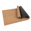 Pvc cork yoga mat - double size, customizable printing, non-slip, sweat-absorbent, eco-friendly, 4mm thickness, ideal for yoga studios and fitness centers