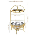 Modern 8l stainless steel buffet warmer - commercial banquet chafing dish set - wholesale hotel tableware