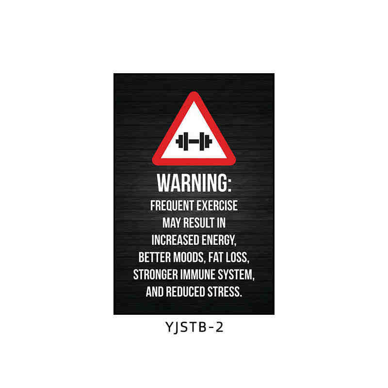 Gym wall decoration painting industrial style black and white sports inspirational poster mural boxing bodybuilding club hanging painting