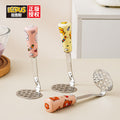 household 304 stainless steel mashed potato press, mashed food supplement, mashing and rolling tool, bilus co-branded