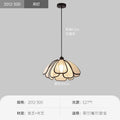 French cream style petal chandelier adjustable restaurant light, vintage retro petal lamp, high-end dining table lamp for dining room