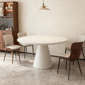 Microcement designer dining table, wabi-sabi art coffee table, minimalist tea table, export-grade italian dining table