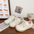 Pink floral sneakers women's ugly cute 2025 summer new arrivals chic niche design student korean style breathable white shoes