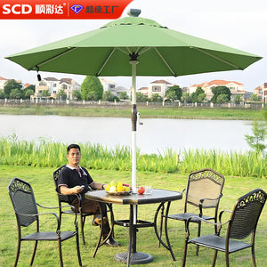Export outdoor garden patio sun umbrella telescopic aluminum alloy 48 pole outdoor center pole parasol outdoor