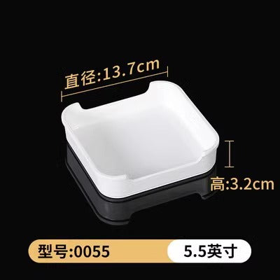 Fat beef plate melamine hotpot restaurant buffet plate tableware barbecue plate commercial side dish dish lettuce bucket haidilao