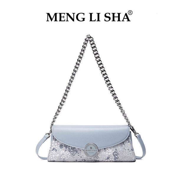 Niche design high-end light luxury baguette bag 2025 new fashion simple chain shoulder bag commuter messenger bag