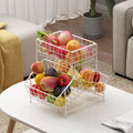 European-style tiered fruit basket - living room coffee table fruit platter - kitchen spice rack - multi-purpose multi-tier storage shelf