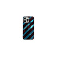 Ins style gradient tin foil case for apple 17 pro, brown striped iphone 16 protective cover for women