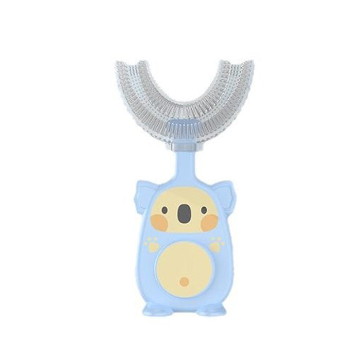 English card new manual children's U-shaped toothbrush silicone toothbrush baby mouth type oral cleaning manual U-shaped