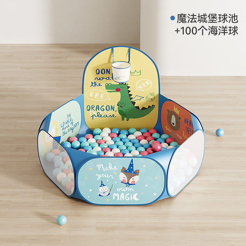 BABYGO Ocean Ball Pool Baby Indoor Toys Elastic Infant Children Thickened Safe and Odorless Babies Can Bite Waves