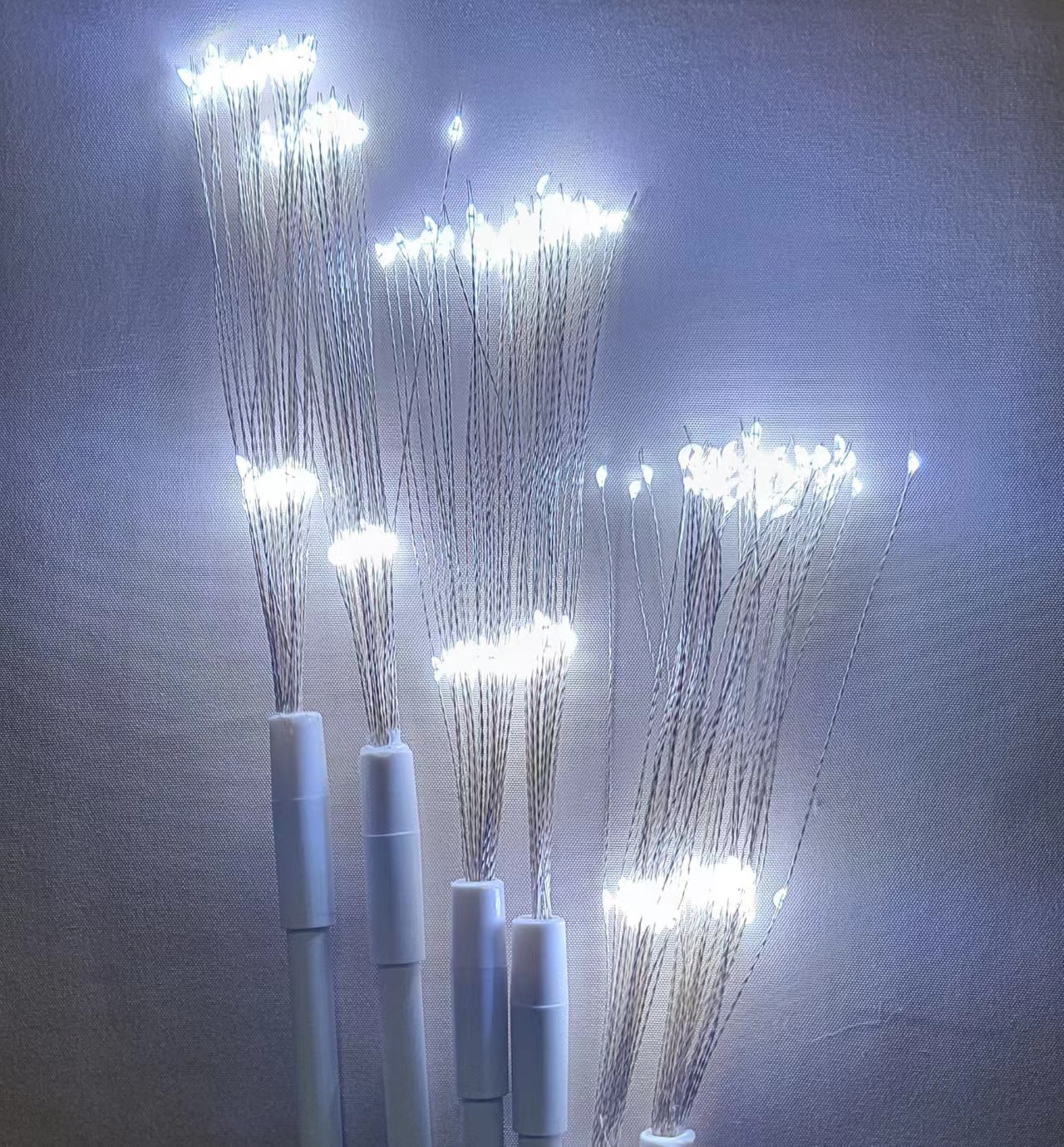 Wedding scene layout creative fireworks row and insert road guide window photography stage decoration LED copper wire smoke lamp