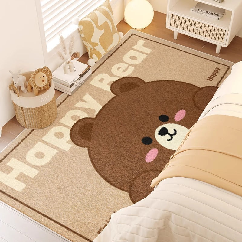 Carpet bedroom bedside blanket kids room cartoon new arrival room bedside cute thickened bed floor mat
