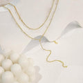 2024 amazon foreign trade new fashion lariat y-necklace design with zircon pendant - minimalist and stylish for women