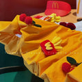 Girls' summer dress: new cute baby hamburger tank dress, korean style children's peter pan collar tulip princess dress