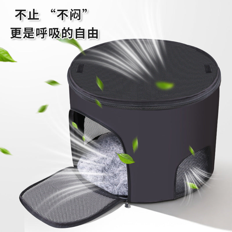Wholesale new arrival eco-friendly eva cat house: large space, wear-resistant, scratch-proof, round dome house for cats and dogs, outdoor villa style