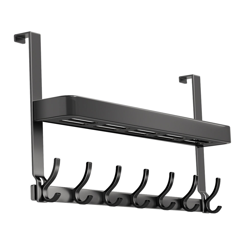 Over-the-door hook, double-layer over-the-door hanger, no-drill bedroom door hook, over-the-door organizer, creative over-the-door hook