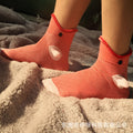 best sellingknit crocodile socks christmas knitting crocodile socks knitting creative knee socks animal socks
