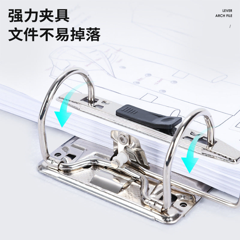 Deli Quick Fishing Clip 2 Inch 3 Inch Cardboard Folder A4 Paper Folder 2 Hole Folder D Type Folder Stationery Wholesale