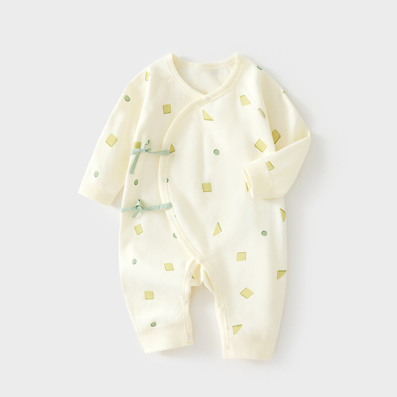 Babibele newborn onesie - 100% cotton baby romper, seamless bodysuit, newborn monk suit, baby spring/autumn harem pants