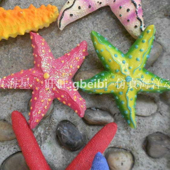 Simulation 7cm small starfish model Mediterranean starfish pentagram children's room star decoration ornament