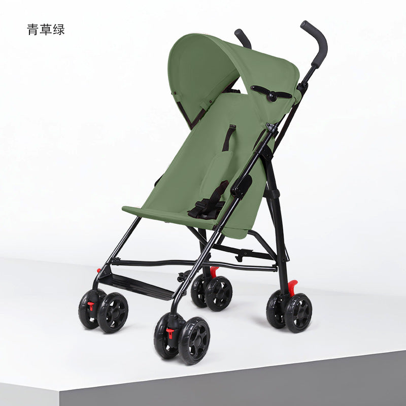 Foldable baby stroller - convertible seat, portable pram, umbrella stroller, one-click fold, travel-friendly