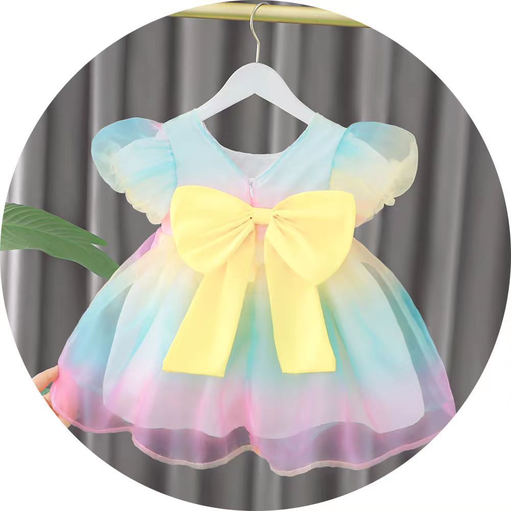 Baby  new arrival: 0-4 years old first birthday dress, stylish korean-style princess dress for little girls, cute baby girl skirt