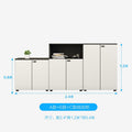 Saint-li filing cabinet - low profile, modern minimalist office storage cabinet for documents and records. features a lockable, combination-code security cabinet for confidential materials