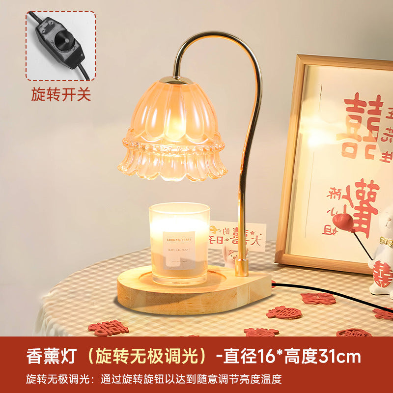 Wedding aromatherapy lamp bedside lamp wedding room dowry lamp wedding red wax melting lamp everbright lamp wedding gift for the newlyweds