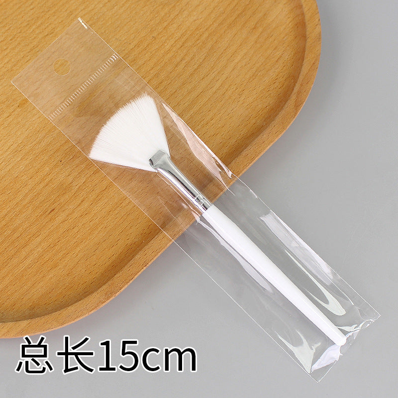 Beauty silicone brush facial mask brush makeup brush soft bristle head brush mud mask beauty tool fan-shaped fruit acid brush