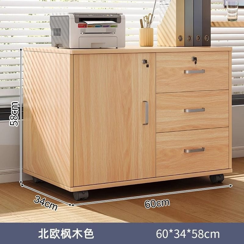 File cabinet table storage rack wooden side cabinet with lock storage cabinet storage cabinet office desk storage cabinet information cabinet