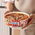 2022 chinese style new trendy popular snail noodle bowl super large capacity creative for home instant noodle bowl ceramic plate