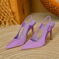 plus size2026 european and american fashion women's shoes stiletto heel closed toe candy color sandalswomens sandals