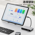 type-c docking station to high-definition 4k30hz network card usb3.0 manufacturer wholesale hub3.0 converter