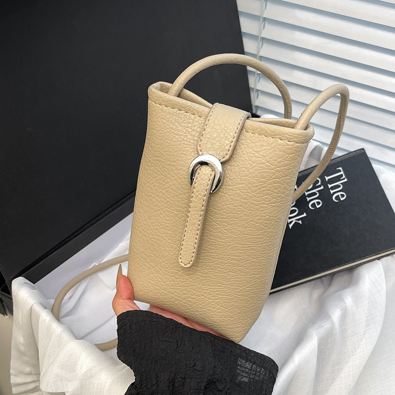 Foreign order advanced sense simple small bag women 2025 new spring and summer casual lightweight shoulder messenger bag mobile phone bag