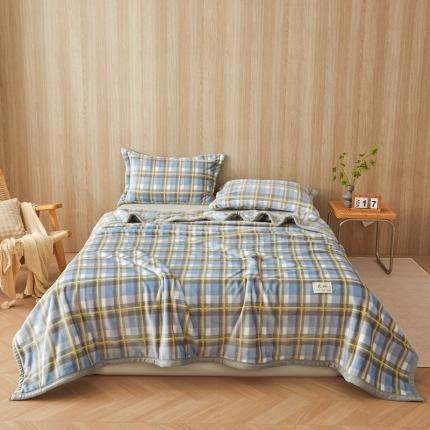 Milk fleece blanket office nap blanket sofa air conditioner blanket coral fleece bed single quilt bed