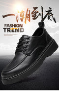 Spring british style business work shoes sneakers men's office leather shoes casual new versatile men's shoes