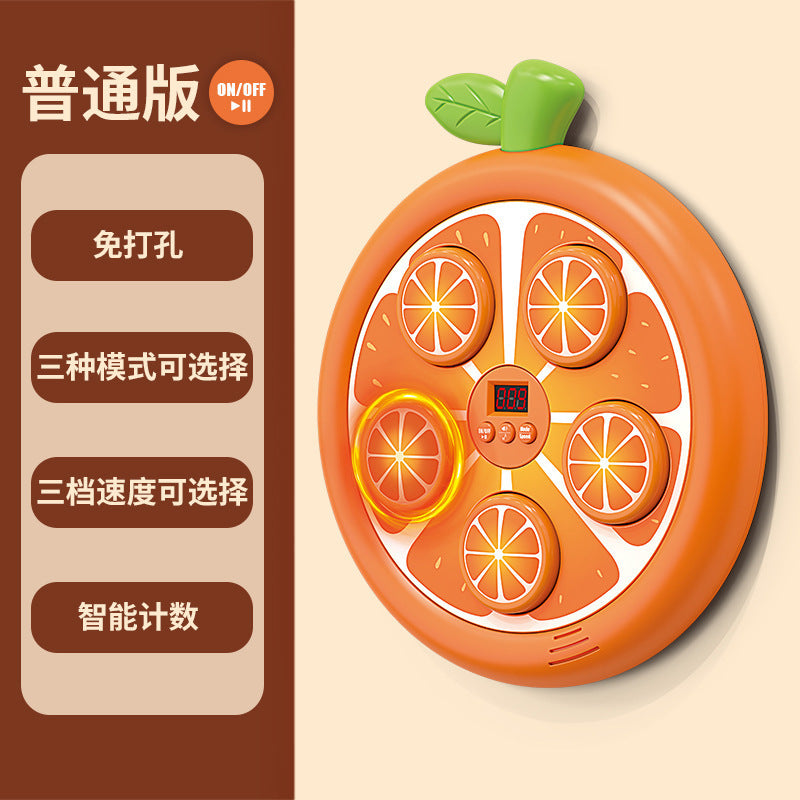 children's fun fruit boxing target bluetooth smart music rhythm electronic boxing trainer kids toy