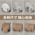 No punching wall hanging kitchen shelf chopping board kitchen pot lid rack wall storage punching chopping board chopping board rack