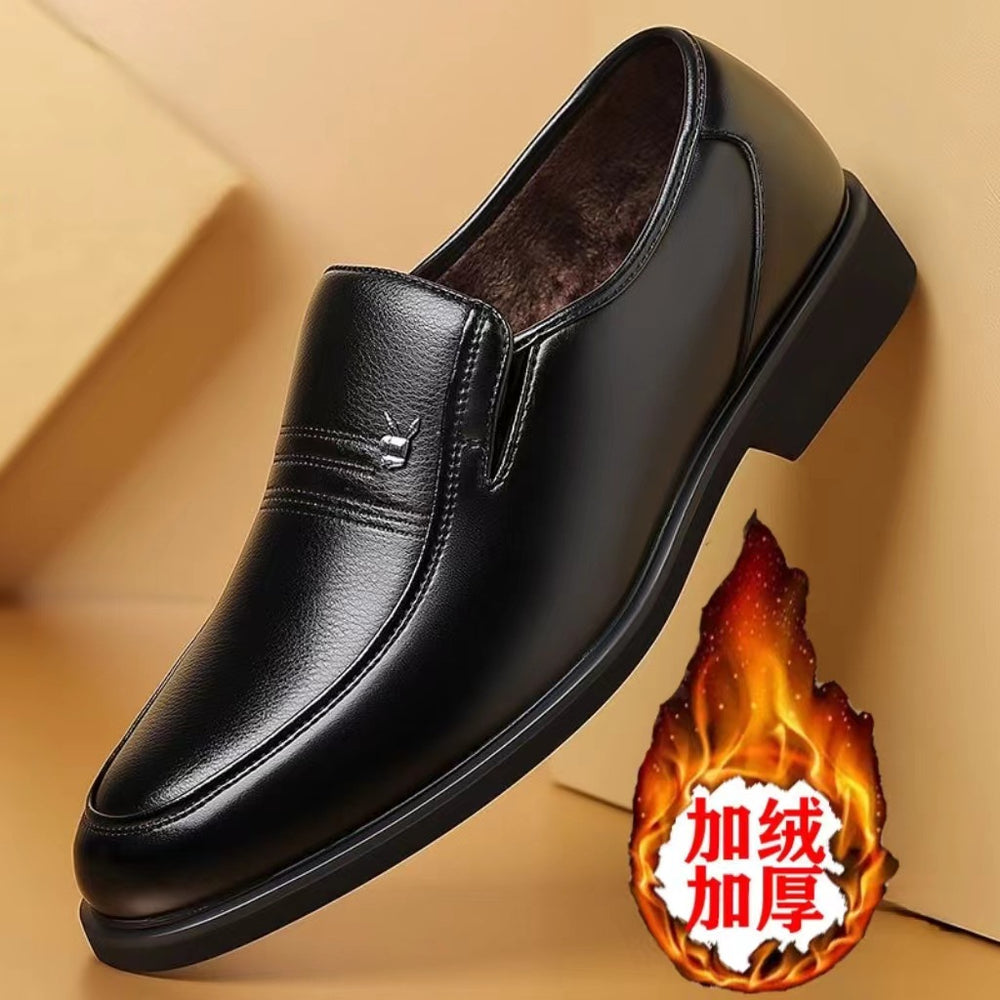 Fleece-linedthickenedboots men's winter men's shoes new arrivalmen boots k-style high-top easiest for matchheight increasercasual leather shoes
