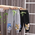 Korean style children's trousers - new autumn/winter  collection - kids' pants with cartoon prints - trendy long pants for young boys (sizes for toddlers and young children)