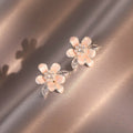 Sakura drip glaze flower earrings for women 2026 new arrival popular classy earrings accessible luxuryelegant popular earrings