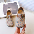 Fankahao shein girls' floral princess shoes, new spring/autumn  collection, soft-soled birkenstock-style shoes for toddlers and young children