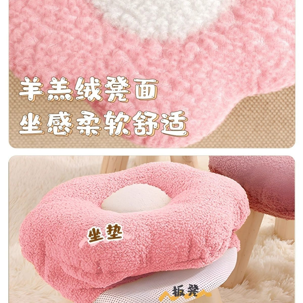 For homeflower low stool popular cloud stool sofa living room kids cute girls bedroom biscuit low stool shoe changing