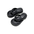 2025new arrival stepping on shit touching flip flops for women summer ins trendy fairy style casualthick sole flip flops beach sandals