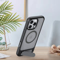 hot-selling skin-feeling magnetic phone case for iphone 16 pro max, apple 15 oblique square stand phone case