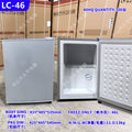 46l upright freezer silver