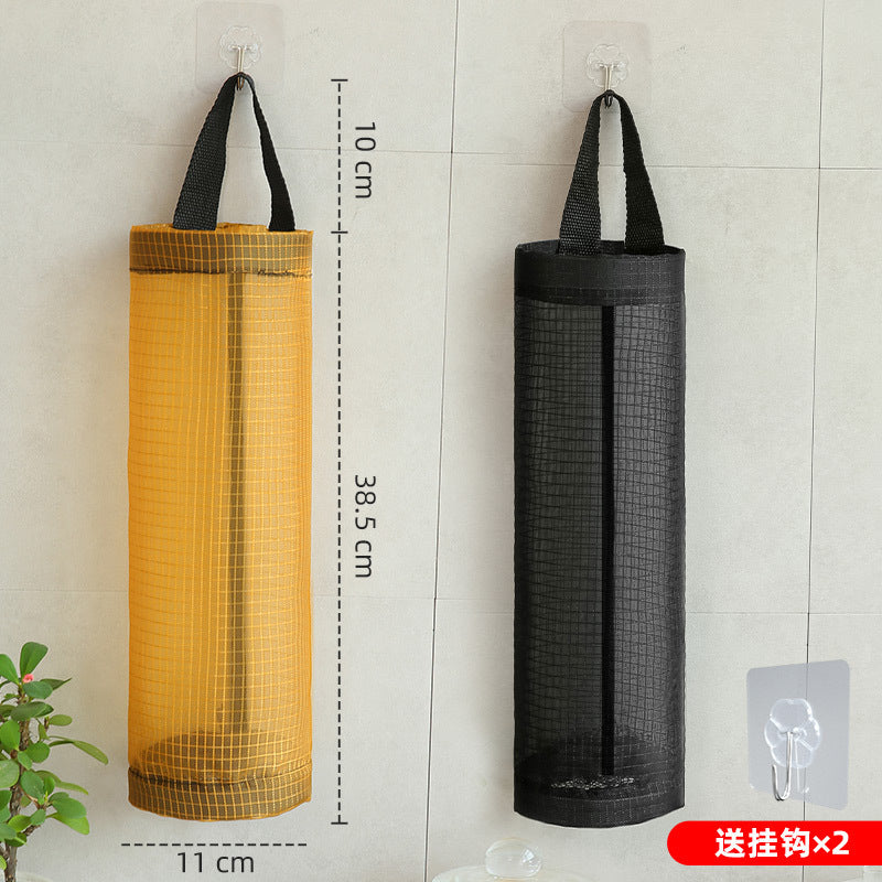 Kitchen wall-mounted garbage bag storage artifact sorting bag plastic bag storage box storage bag wall-mounted bag
