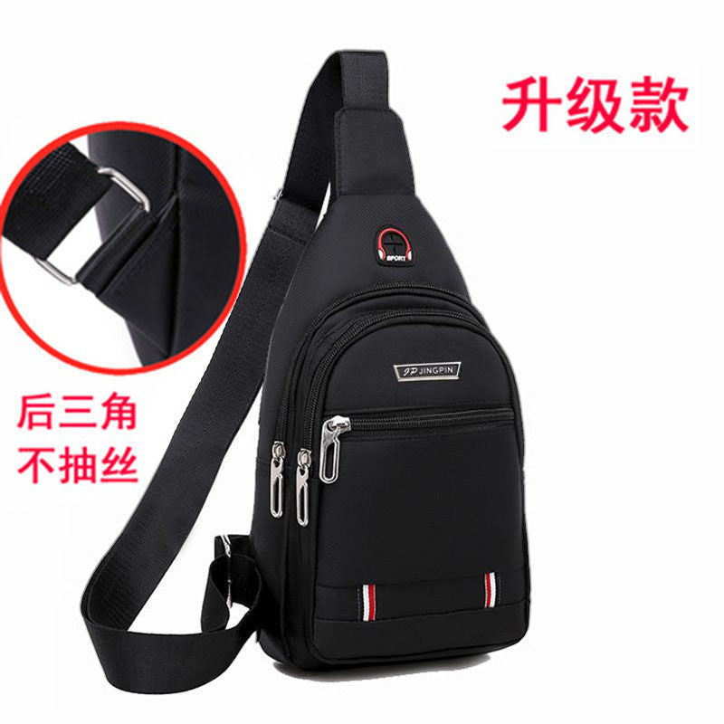 Cross-border men's new casual Korean version waterproof Oxford cloth shoulder bag business breast bag messenger bag chest backpack