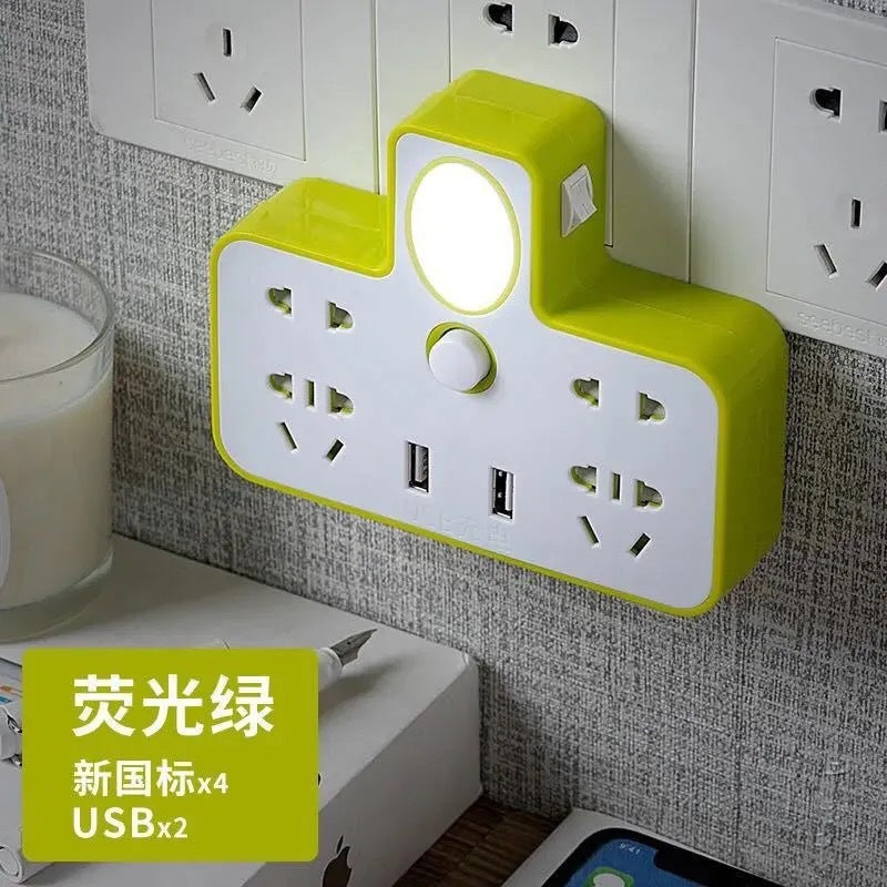 Multi-outlet power strip with usb ports - home use, cordless, multi-purpose power strip