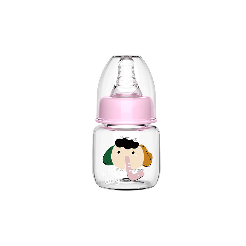 Handsome boy English boxed baby bottle pp anti-drop bottle with graduated bottle Children's weaning artifact